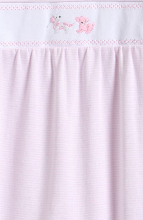 Embroidered Pima Cotton Footie