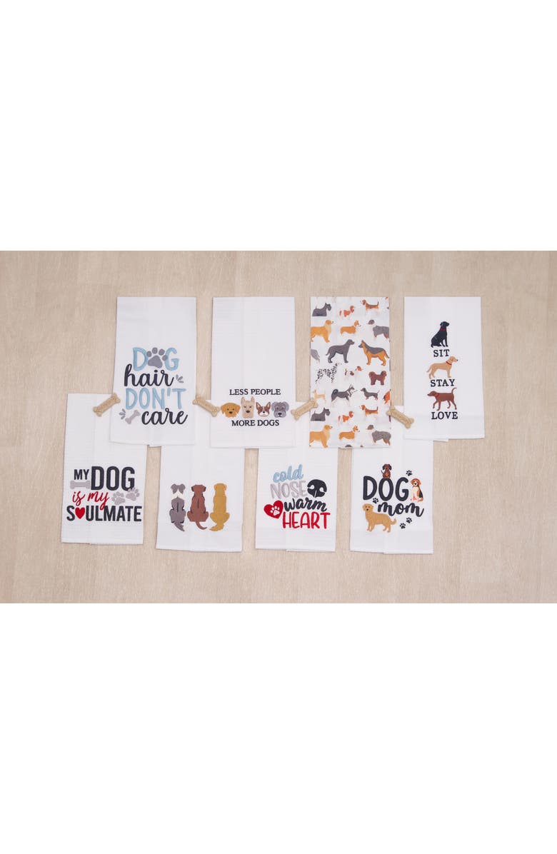 C&F Home Dog Breeds Kitchen and Bathroom Graphic Print Hand Towel, Alternate, color, Brown
