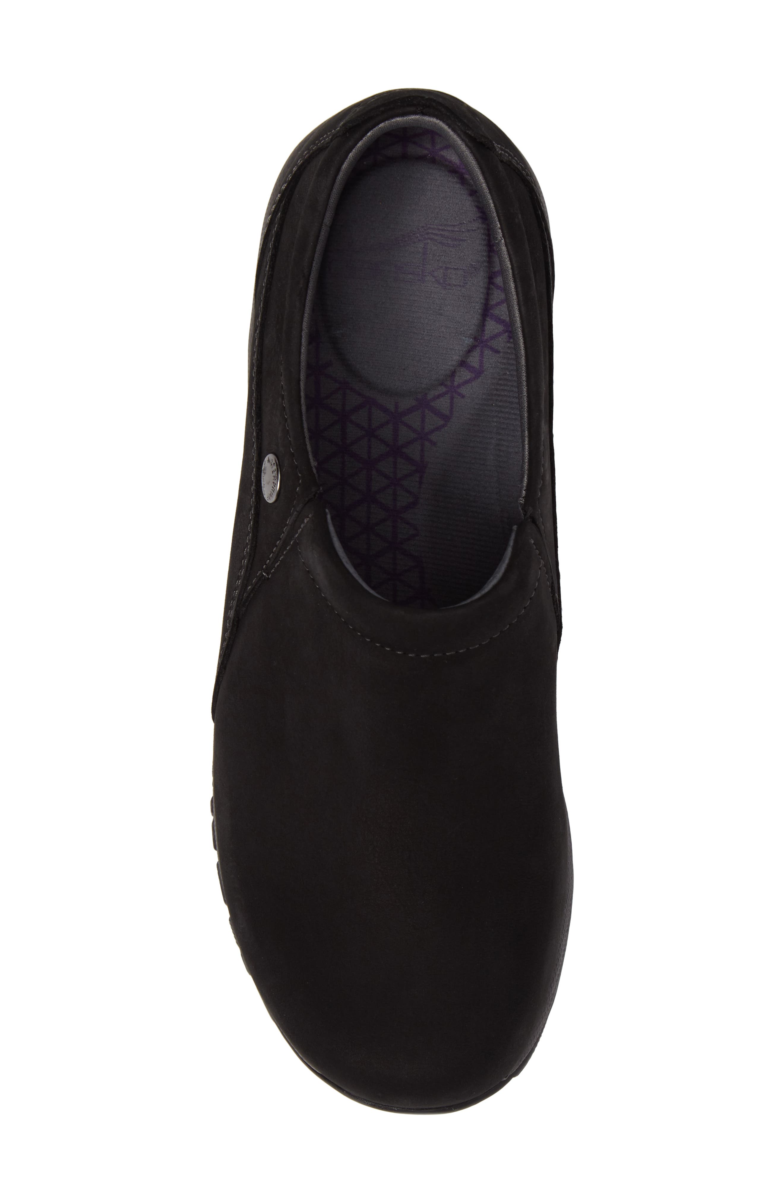 Patti Waterproof Clog, Alternate, color, BLACK MILLED NUBUCK LEATHER