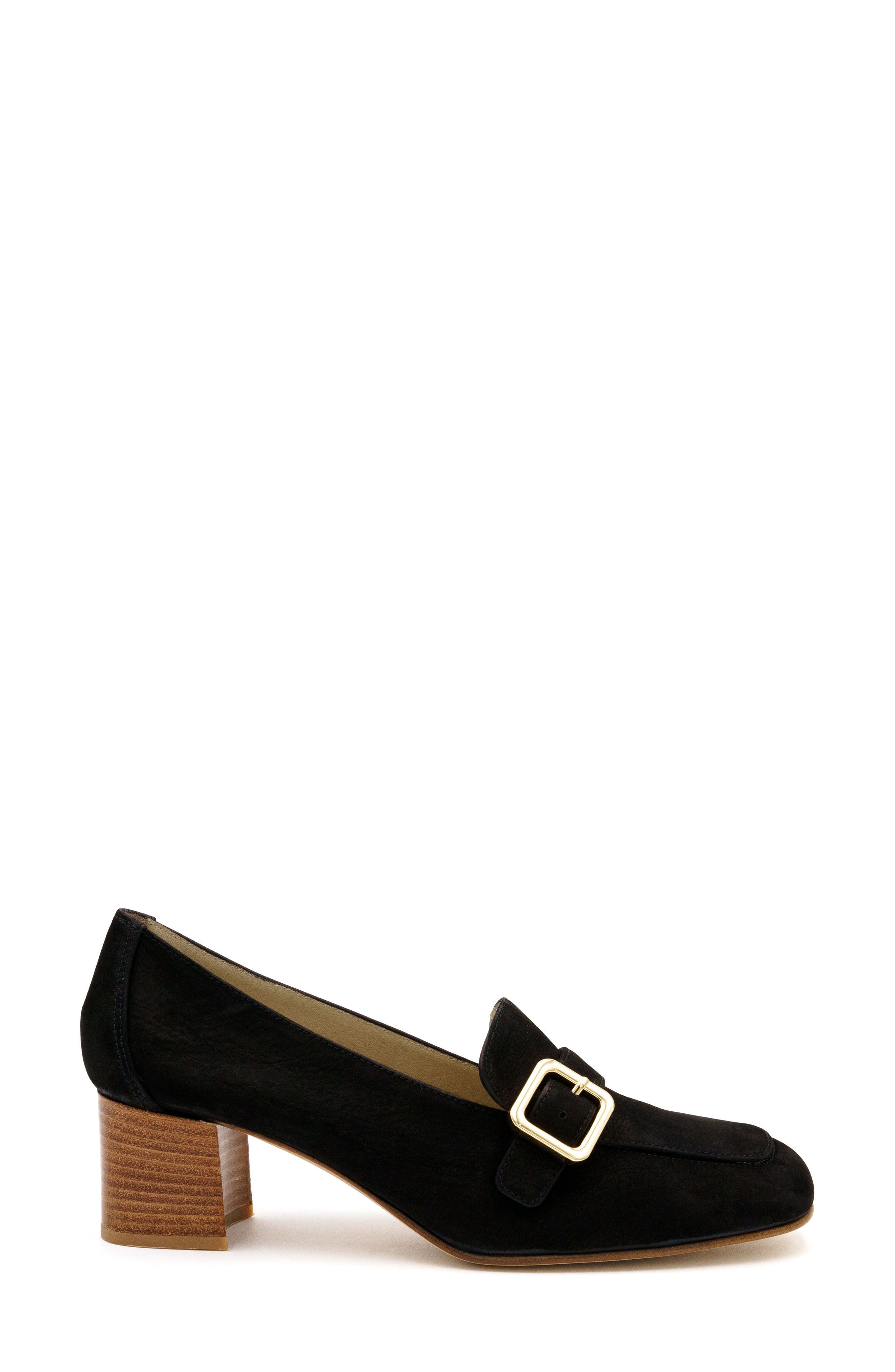 Amalfi by Rangoni Balera Loafer Pump, Alternate, color, Black Long Beach