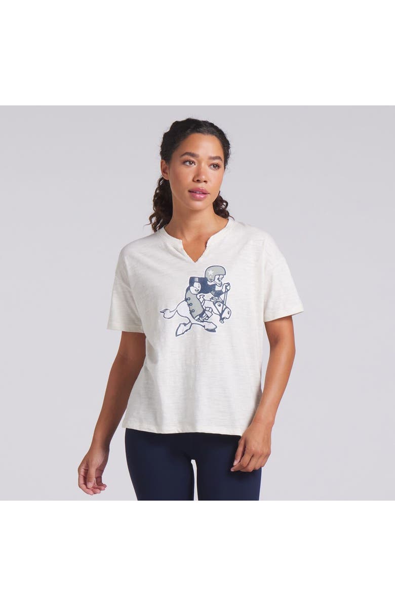 FANATICS Women's Fanatics Cream Dallas Cowboys Trick Play Slub Boxy T-Shirt, Alternate, color, Cream