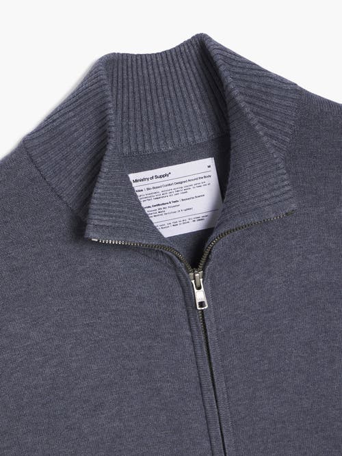 Ministry Of Supply Atlas Bomber Jacket In Indigo Heather