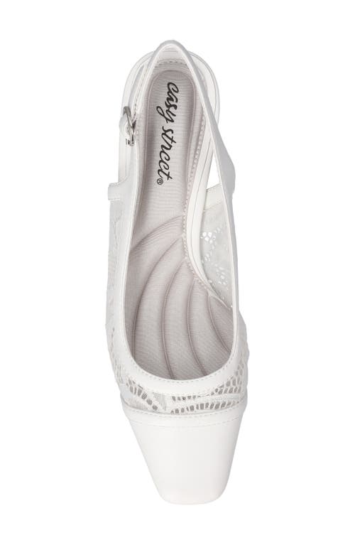 EASY STREET EASY STREET FORTUNE SQUARE TOE SLINGBACK PUMP