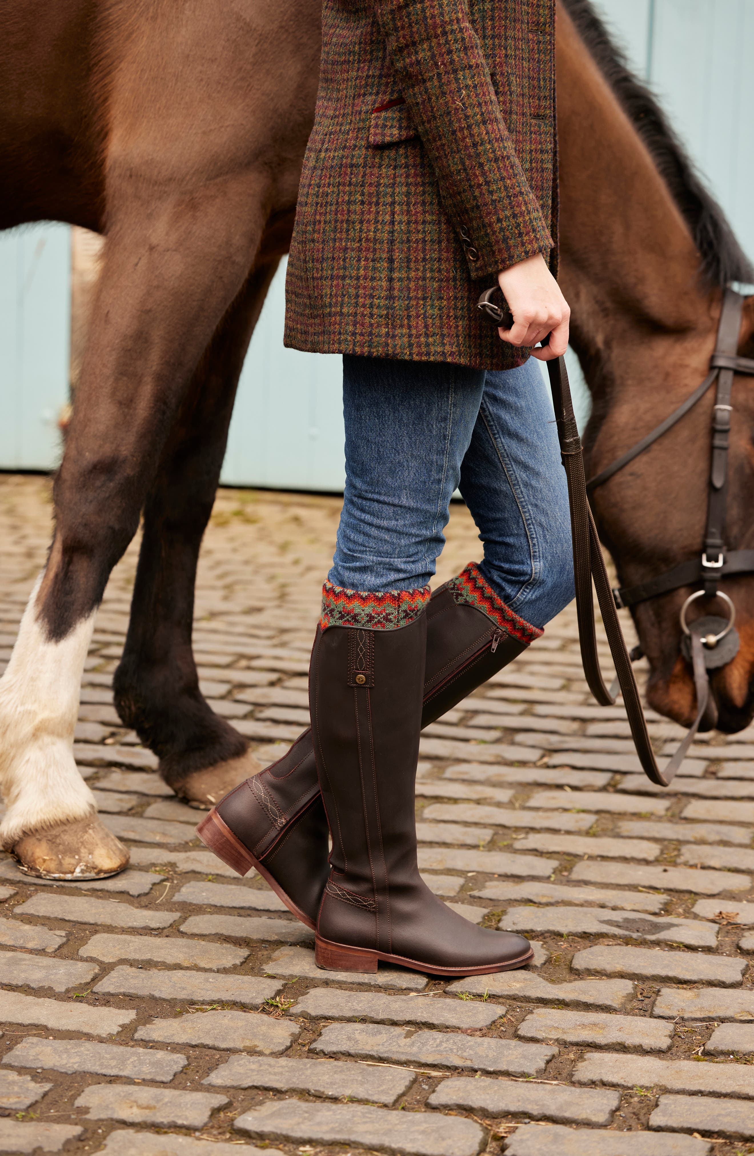 Penelope Chilvers Rein Riding Boot, Alternate, color, Dark Oak