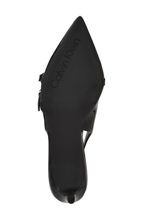 Calvin Klein Dazea Slingback Kitten Heel Pump In Black