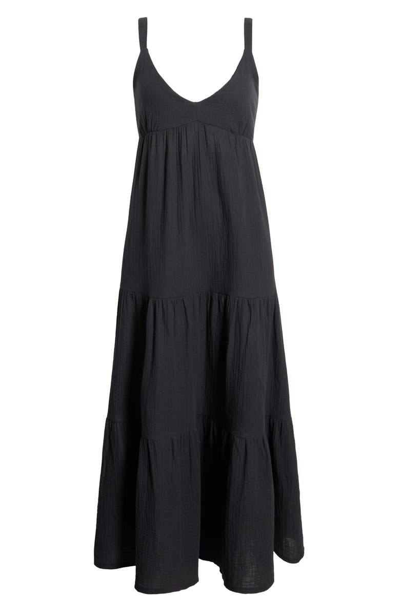 Steve Madden Elianna Sleeveless Midi Dress, Alternate, color, Black