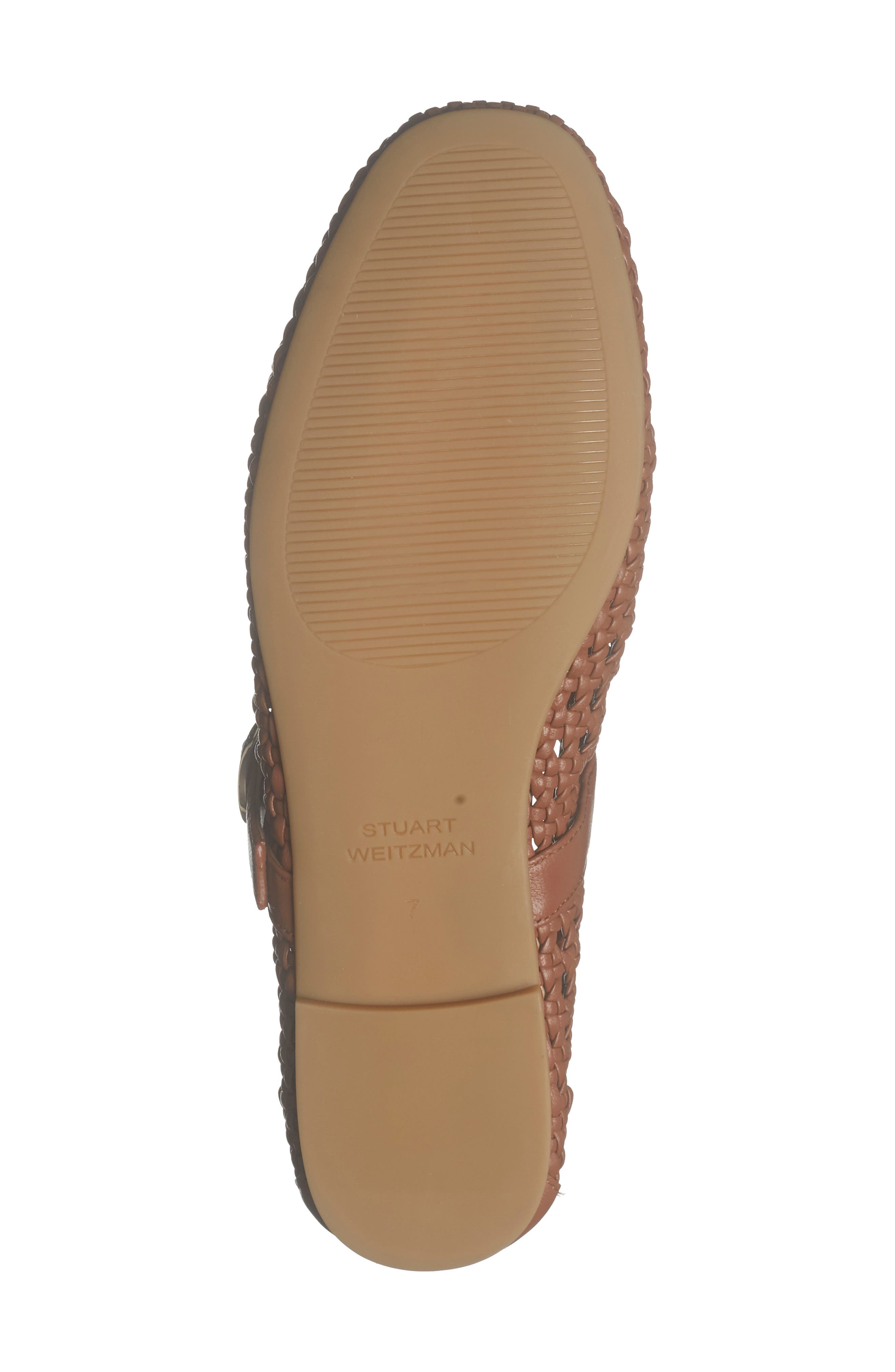 Stuart Weitzman Freya Mary Jane Flat, Alternate, color, Saddle