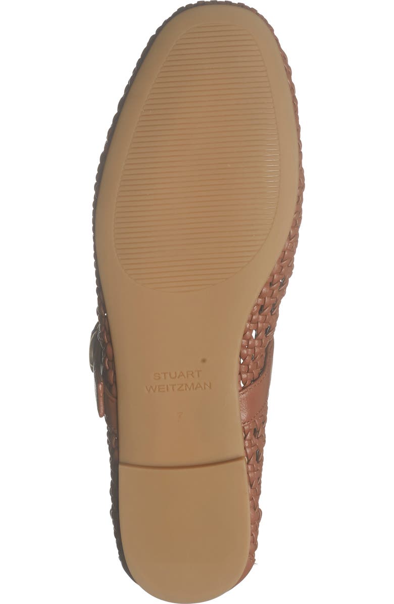Stuart Weitzman Freya Mary Jane Flat, Alternate, color, Saddle