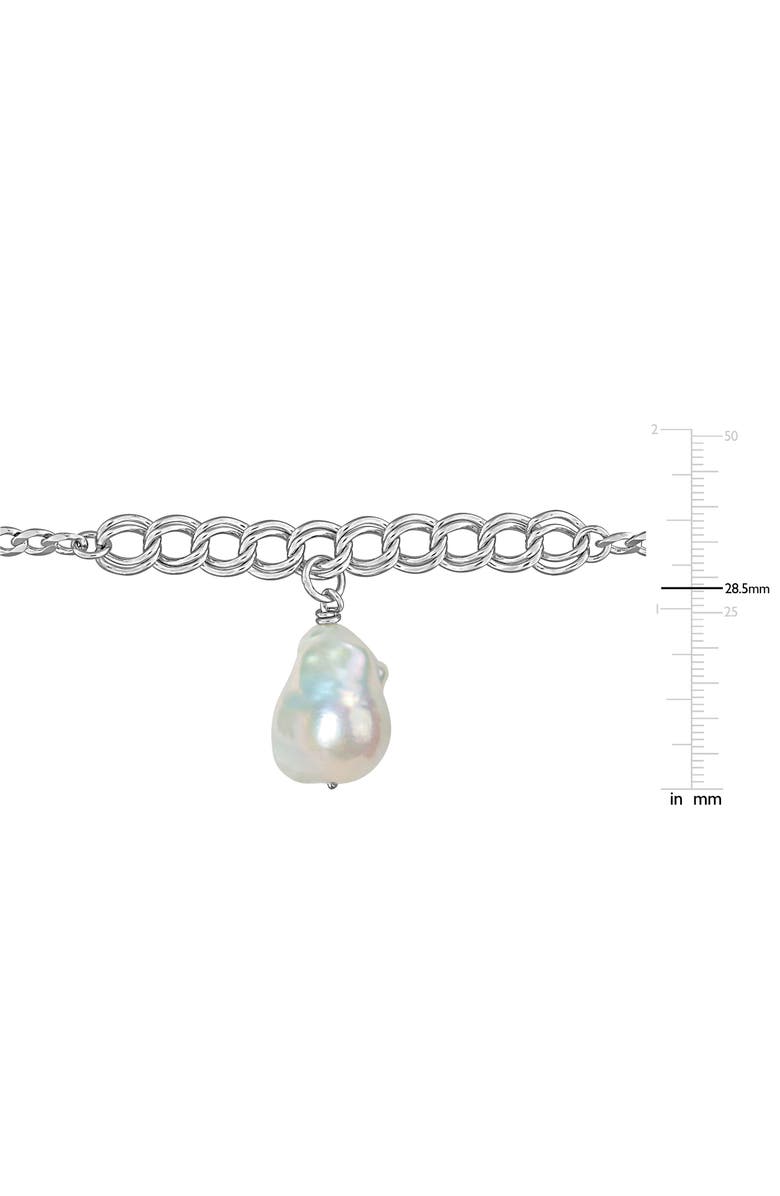 DELMAR Cultured Pearl Chain Bracelet, Alternate, color, White