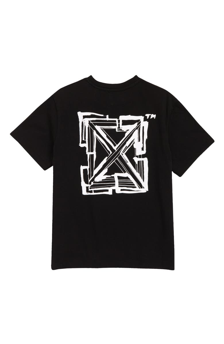 Off-White Kids' Script Logo Graphic Tee, Alternate, color,