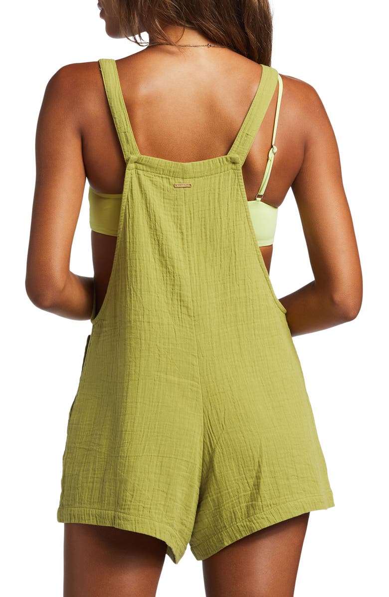 Billabong Beach Crush Cotton Gauze Overalls, Alternate, color,