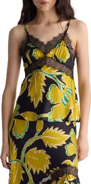 Diane von Furstenberg Camille Lace Trim Cami