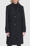 Andrew Marc Regine Pressed Bouclé Wool Blend Coat