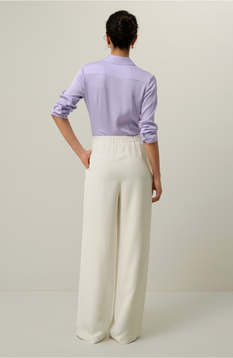 Lilysilk Stretch Double Georgette Shirt, Alternate, color, Orchid Petal