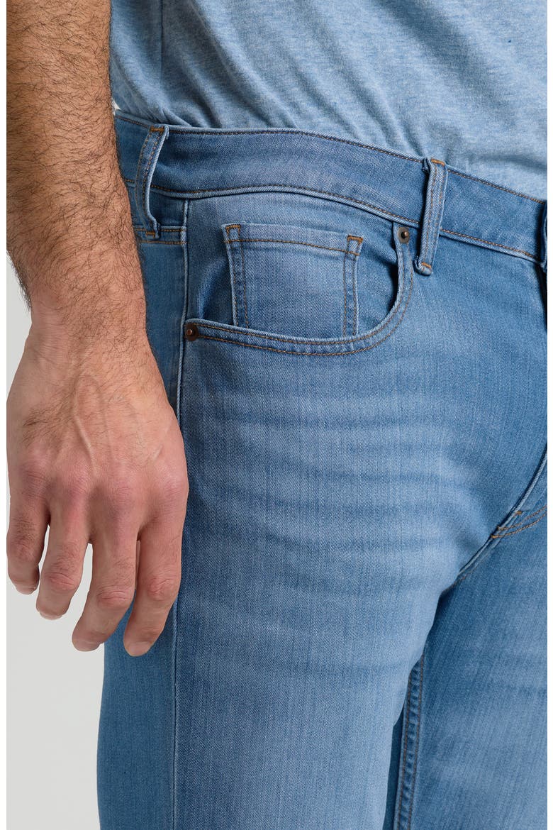 Straight Fit Comfort Jeans, Alternate, color, MEDIUM INDIGO WASH