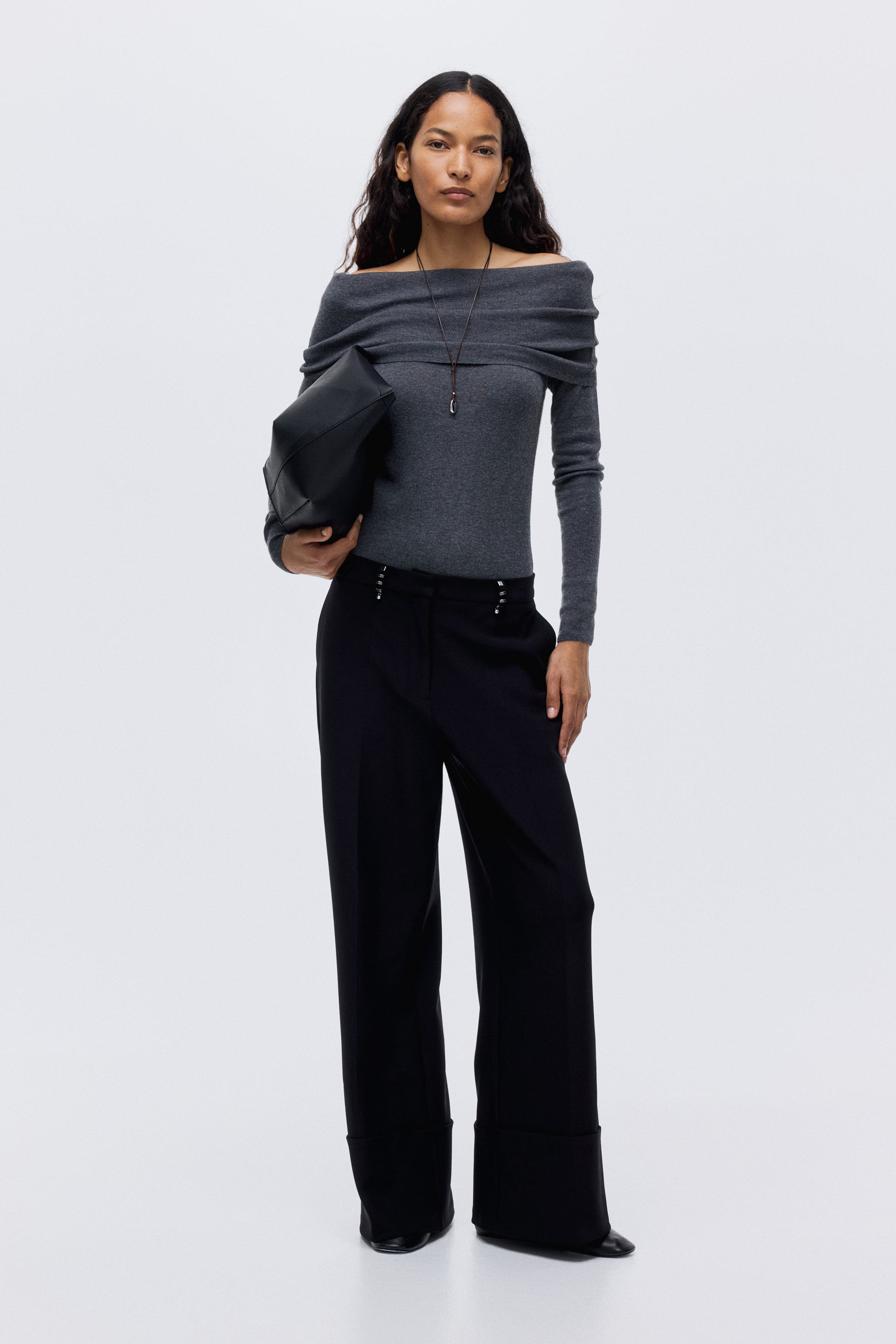 Rivet-detail Tailored Trousers - image 2