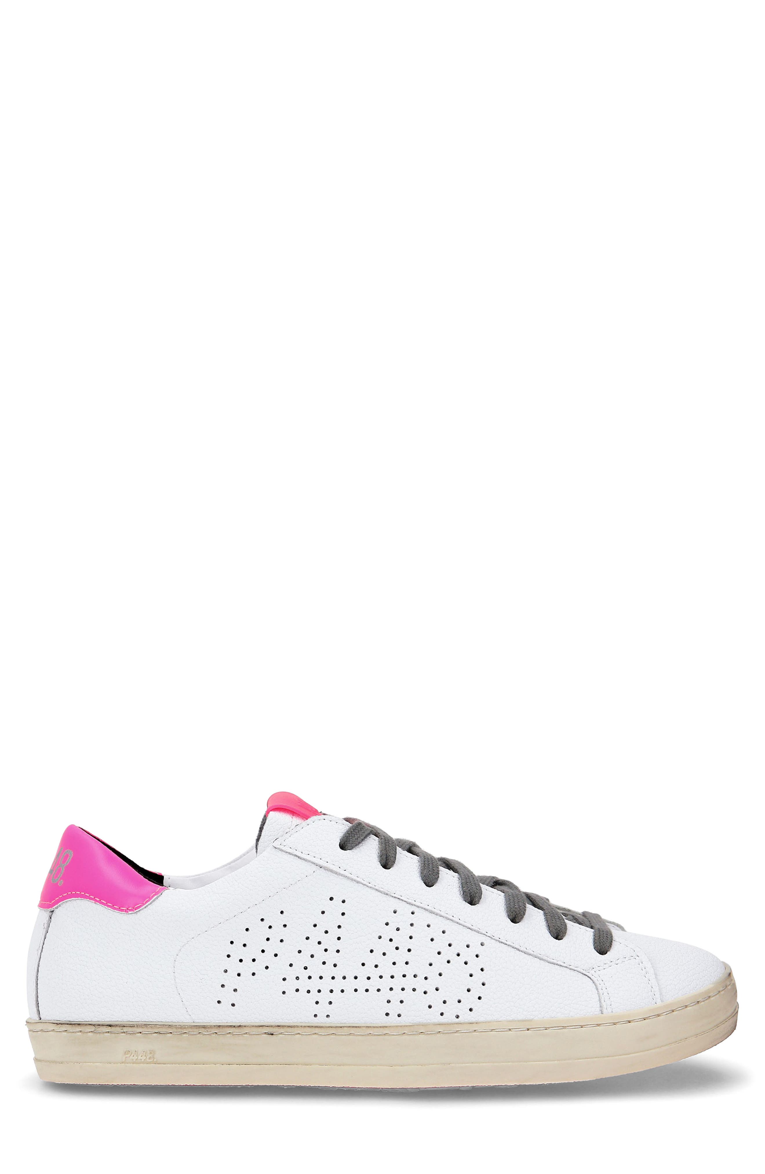 John Low Top Sneaker, Alternate, color, WHITER/F