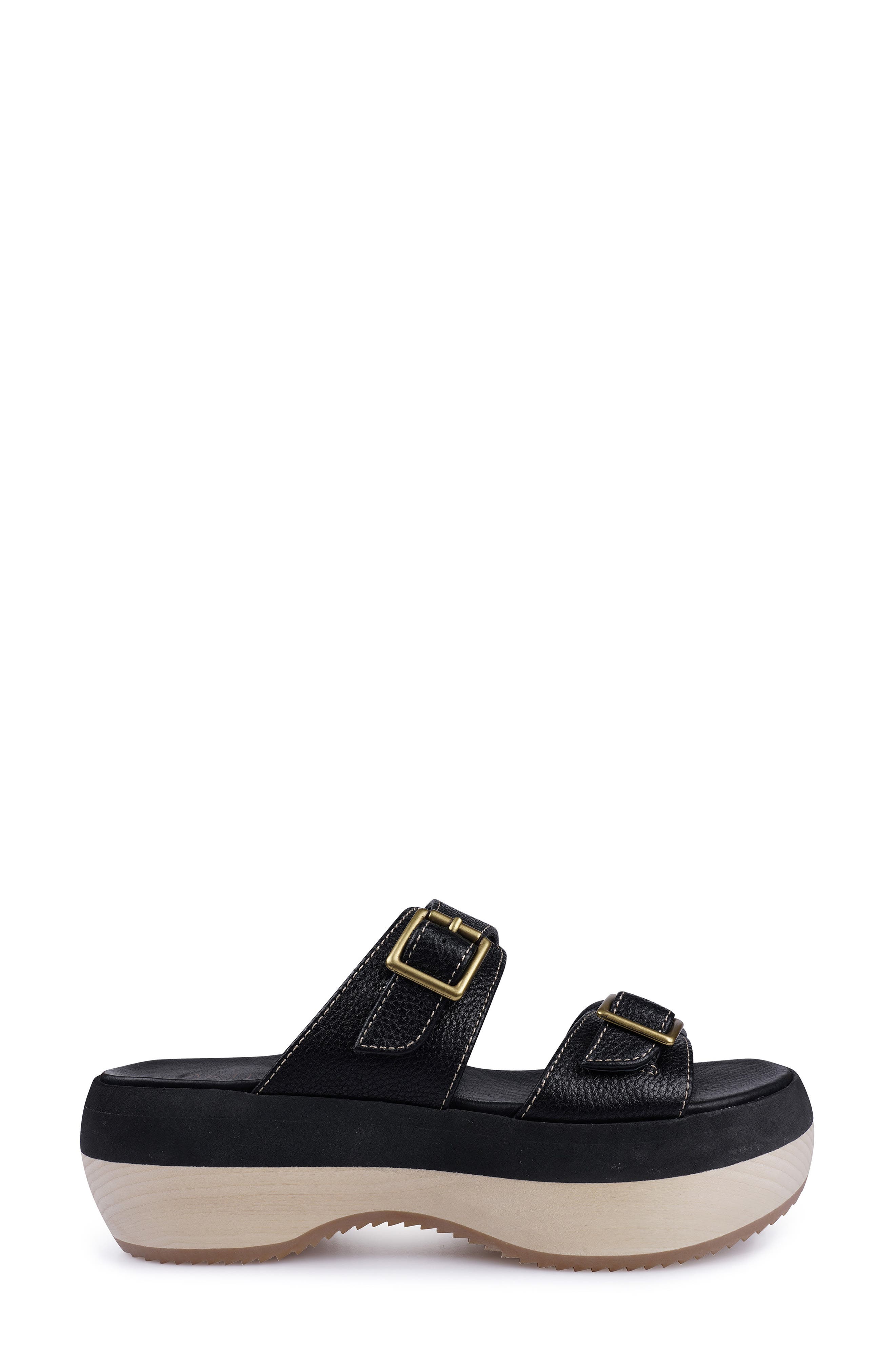 Artisan Crafted By Zigi Bernat Platform Sandal, Alternate, color, Black Leather