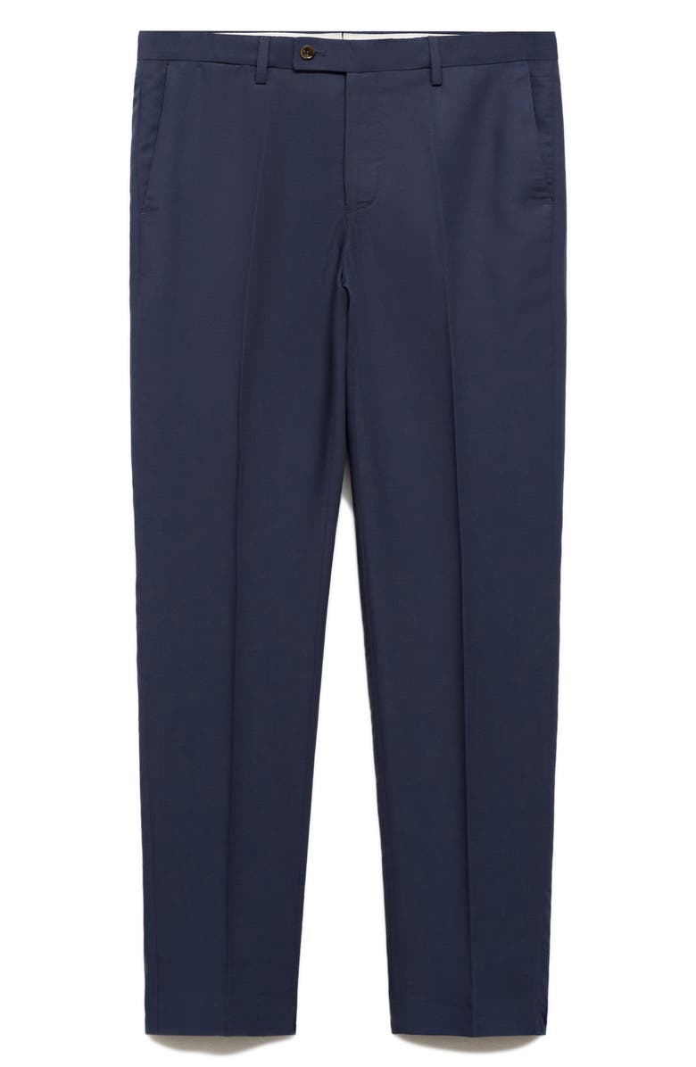 MANGO Slim Fit Pants, Alternate, color, Blue