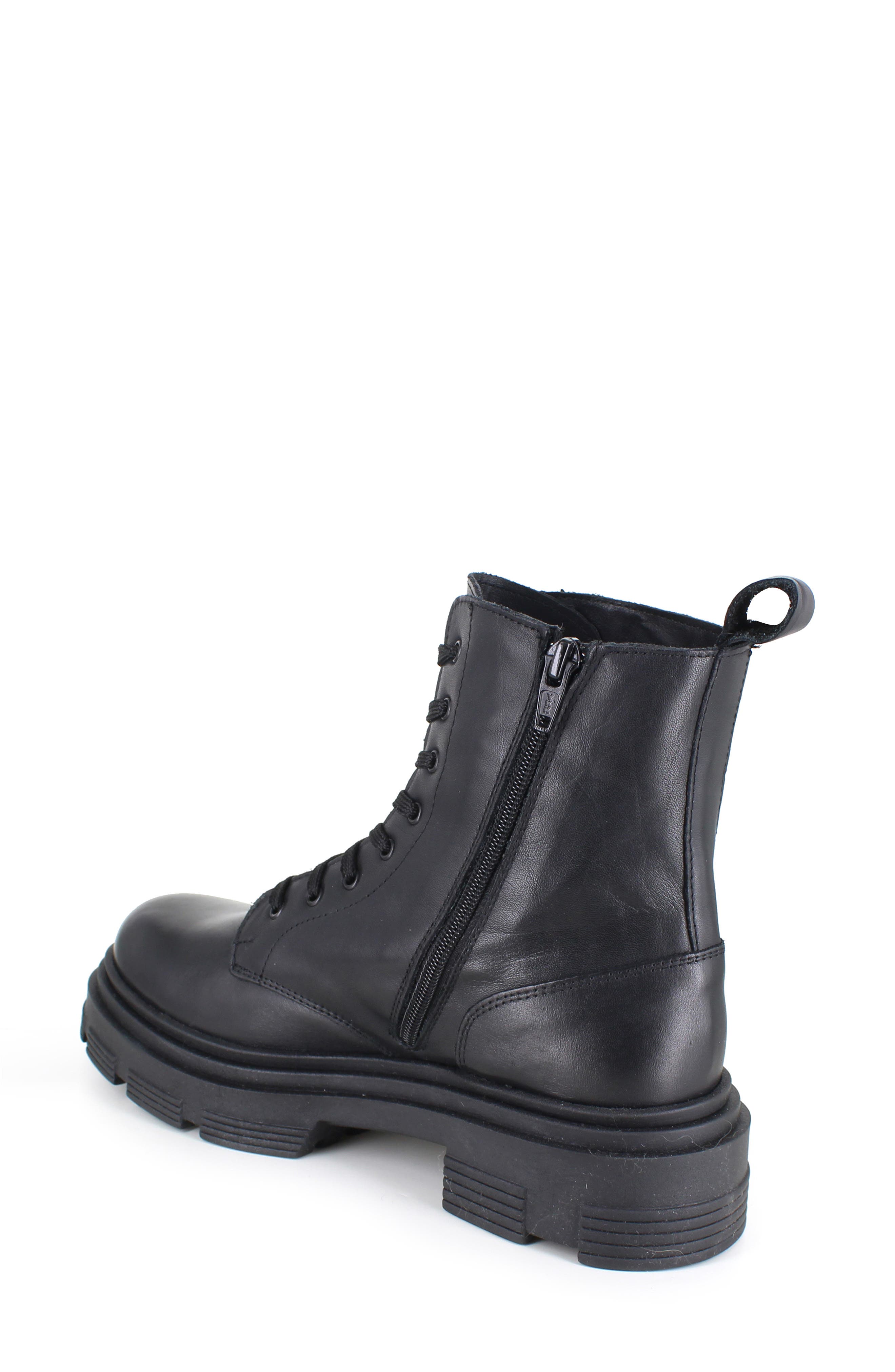 ZIGI Brunella Water Resistant Platform Combat Boot, Alternate, color, Black