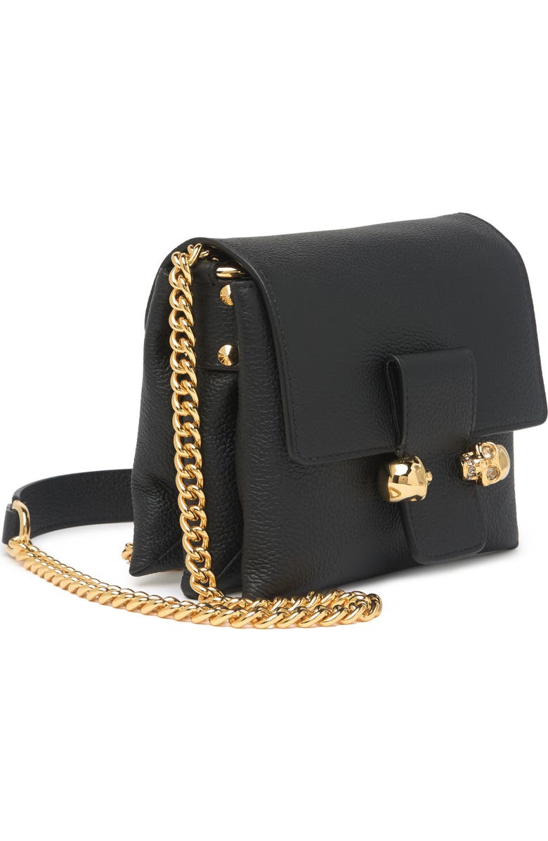 McQueen Twin Skull Chain Strap Crossbody Bag, Alternate, color,