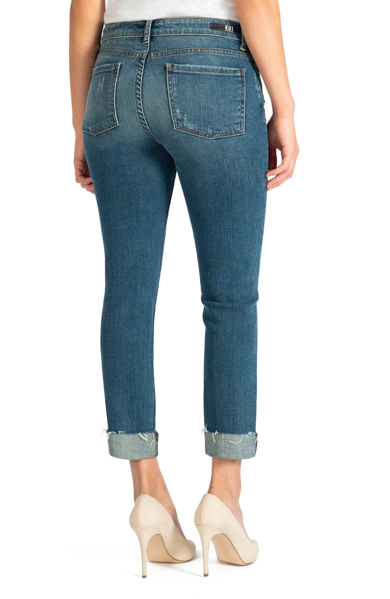 KUT from the Kloth Catherine Distressed Boyfriend Jeans, Alternate, color,