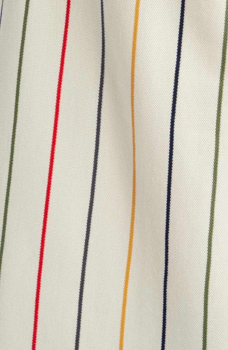 ICECREAM Archer Stripe Cotton Piqué Polo, Alternate, color, Antique White