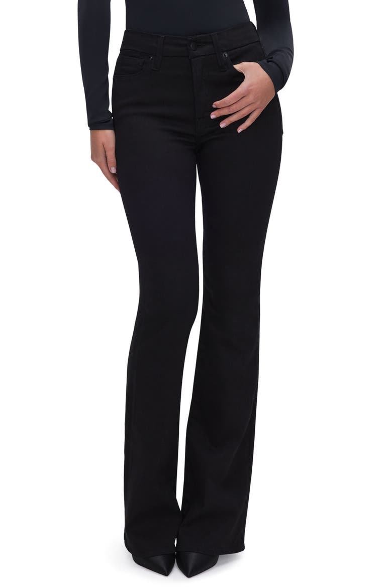 Good Classic Never Fade Slim Bootcut Jeans, Main, color, BLACK001