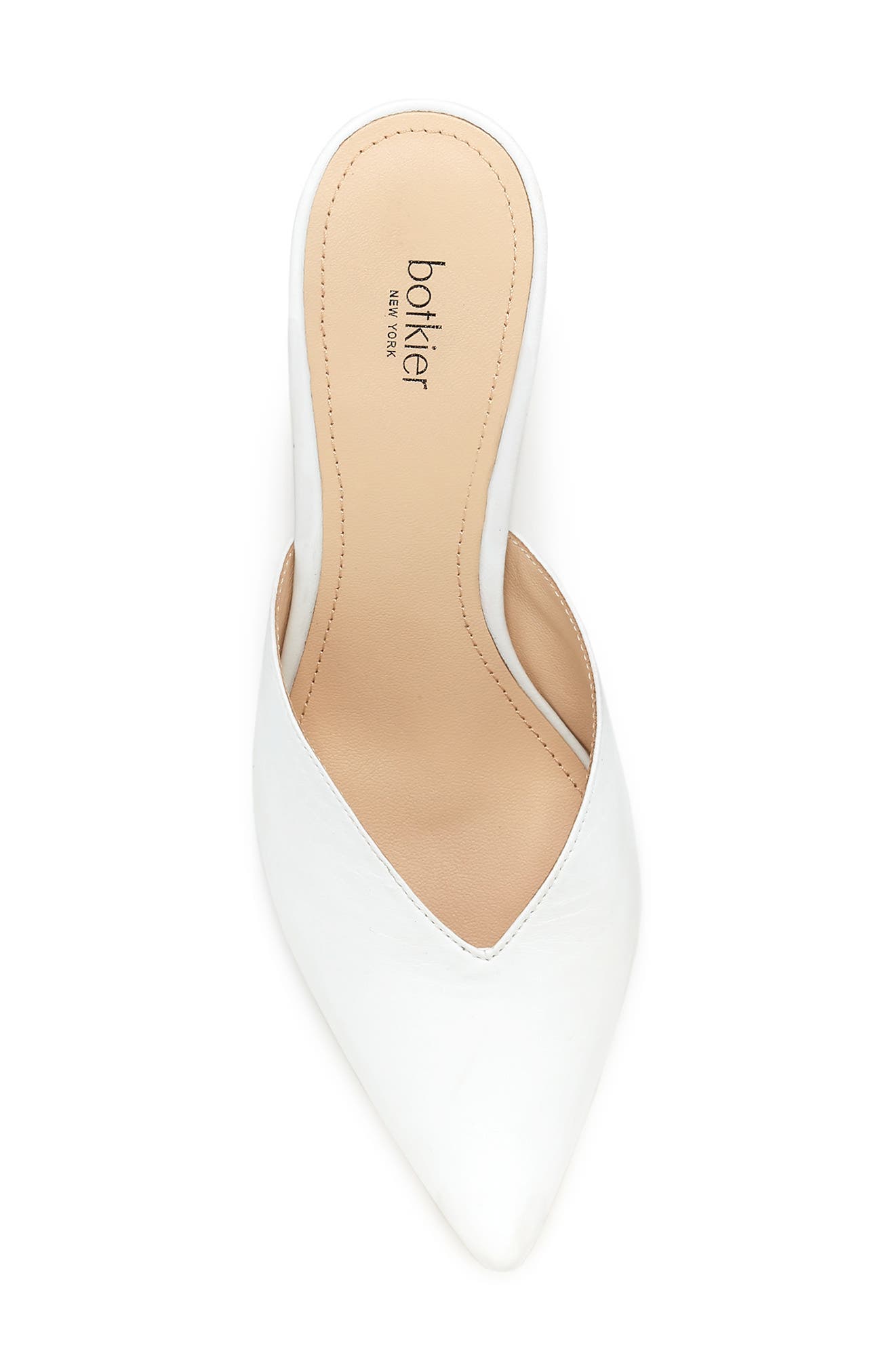 Pati Pointed Toe Mule, Alternate, color, WHITE LEATHER
