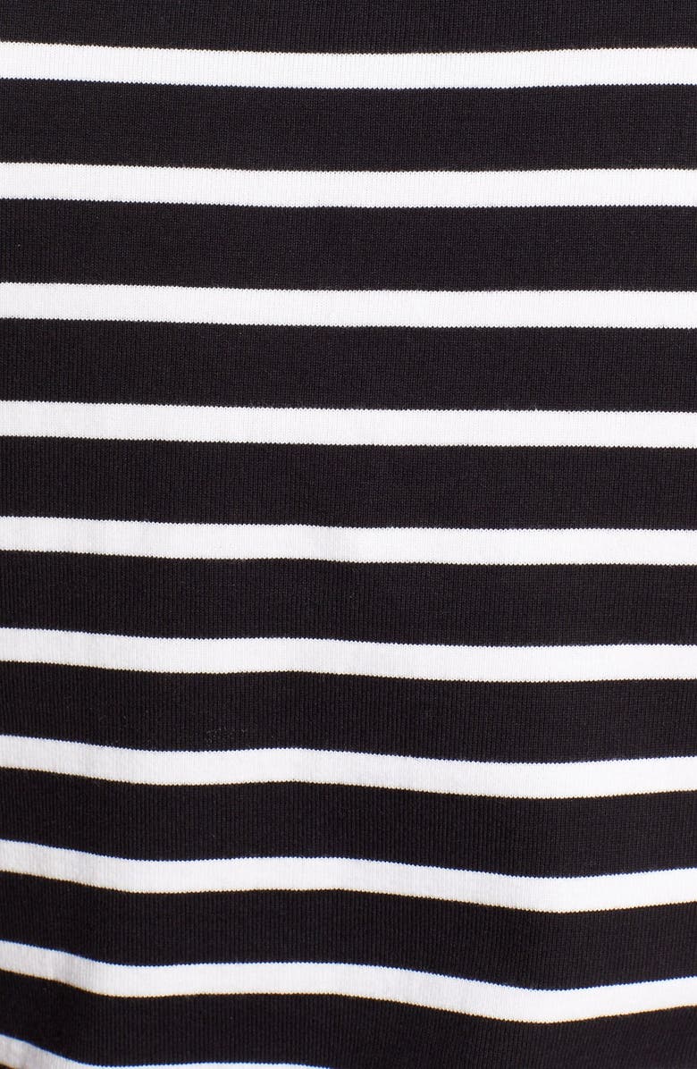 Band of Outsiders Short Sleeve Breton Stripe Dress, Alternate, color,