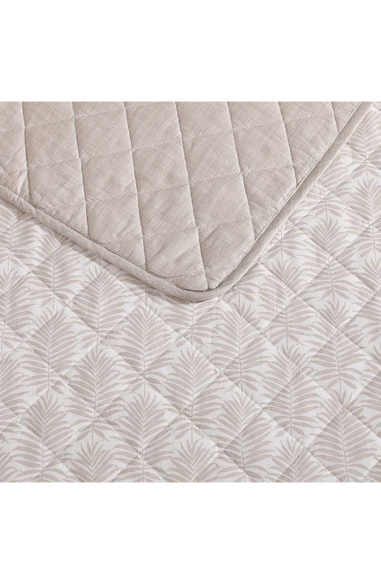 Tommy Bahama Bahama Fronds Quilt & Pillow Sham Set, Alternate, color, Beige