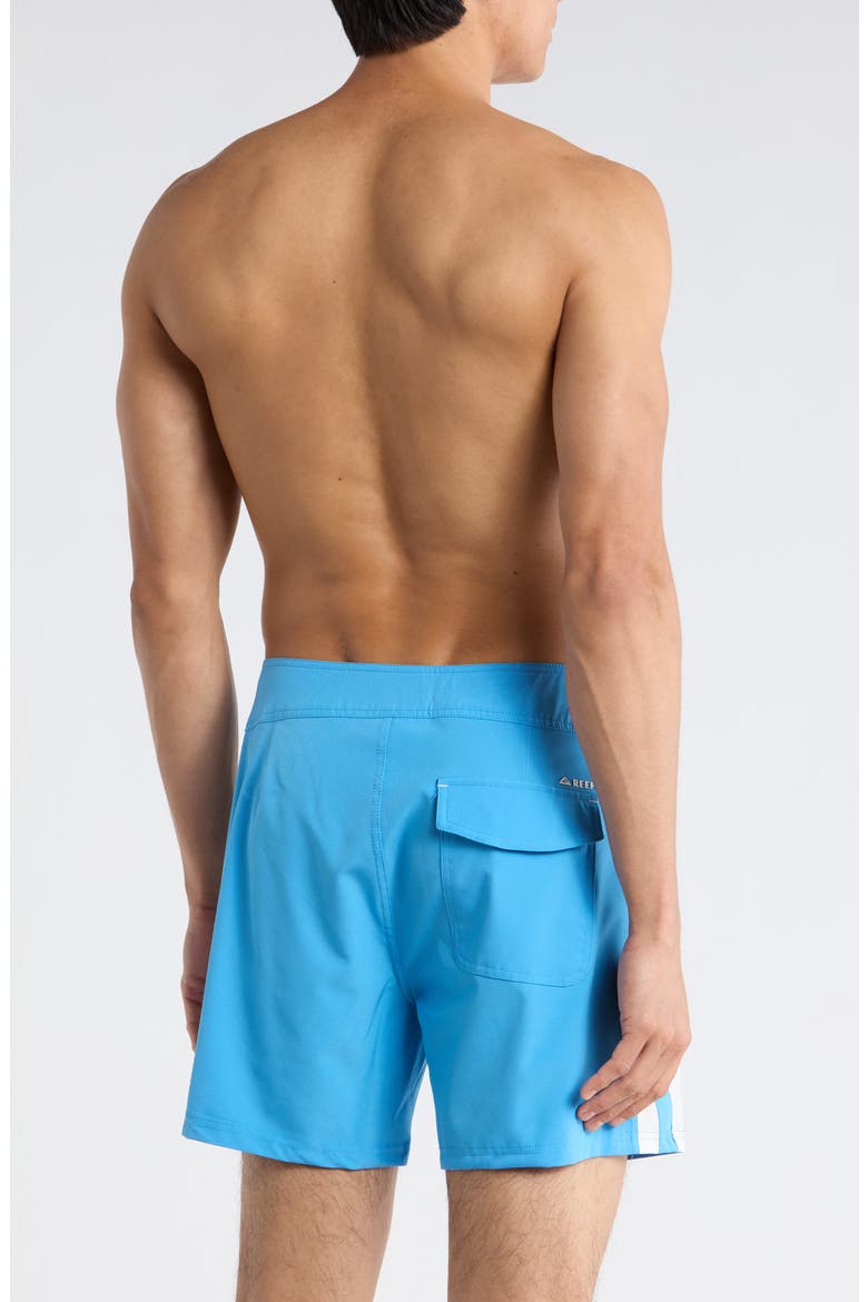 Arnold Fixed Waist Swim Shorts, Alternate, color, AZURE BLUE