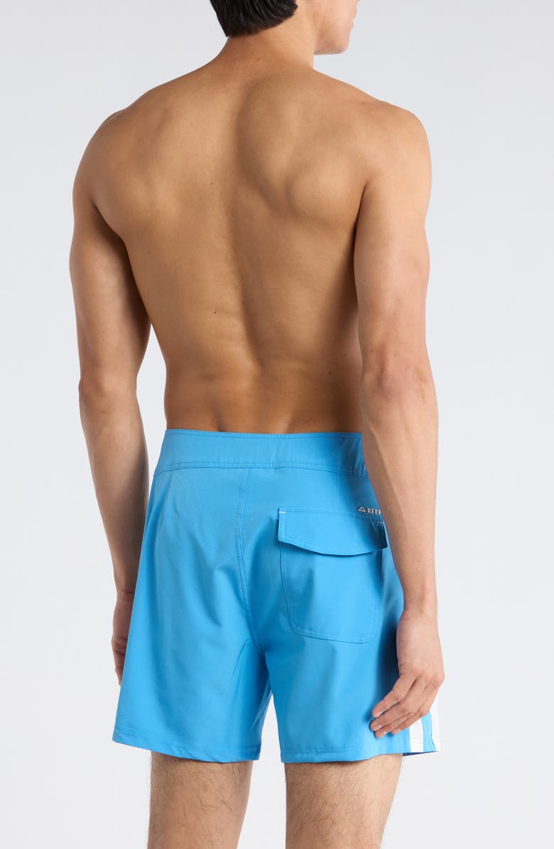 Reef Arnold Fixed Waist Swim Shorts, Alternate, color, Azure Blue