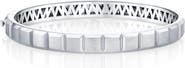 Michael M Mens Block Hinged Bangle Bracelet