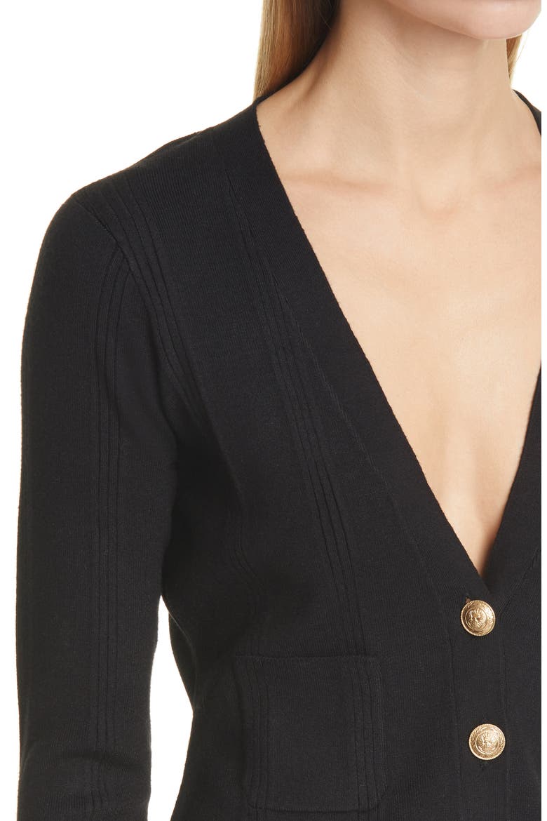 Jamie Crop Cardigan, Alternate, color, BLACK
