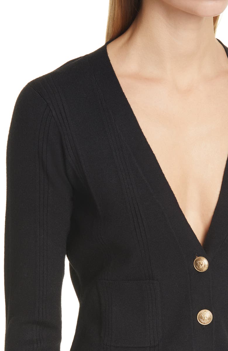 L'AGENCE Jamie Crop Cardigan, Alternate, color,