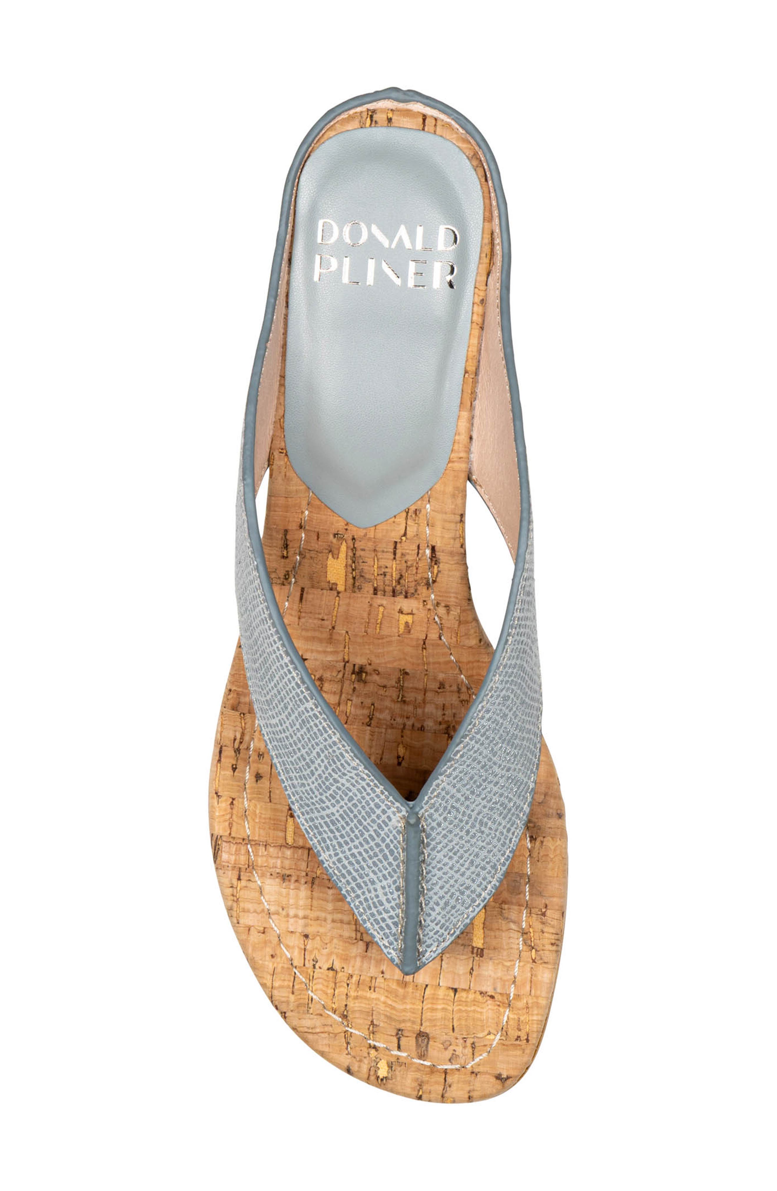 Vylette Wedge Flip Flop, Alternate, color, CLOUD GRAY
