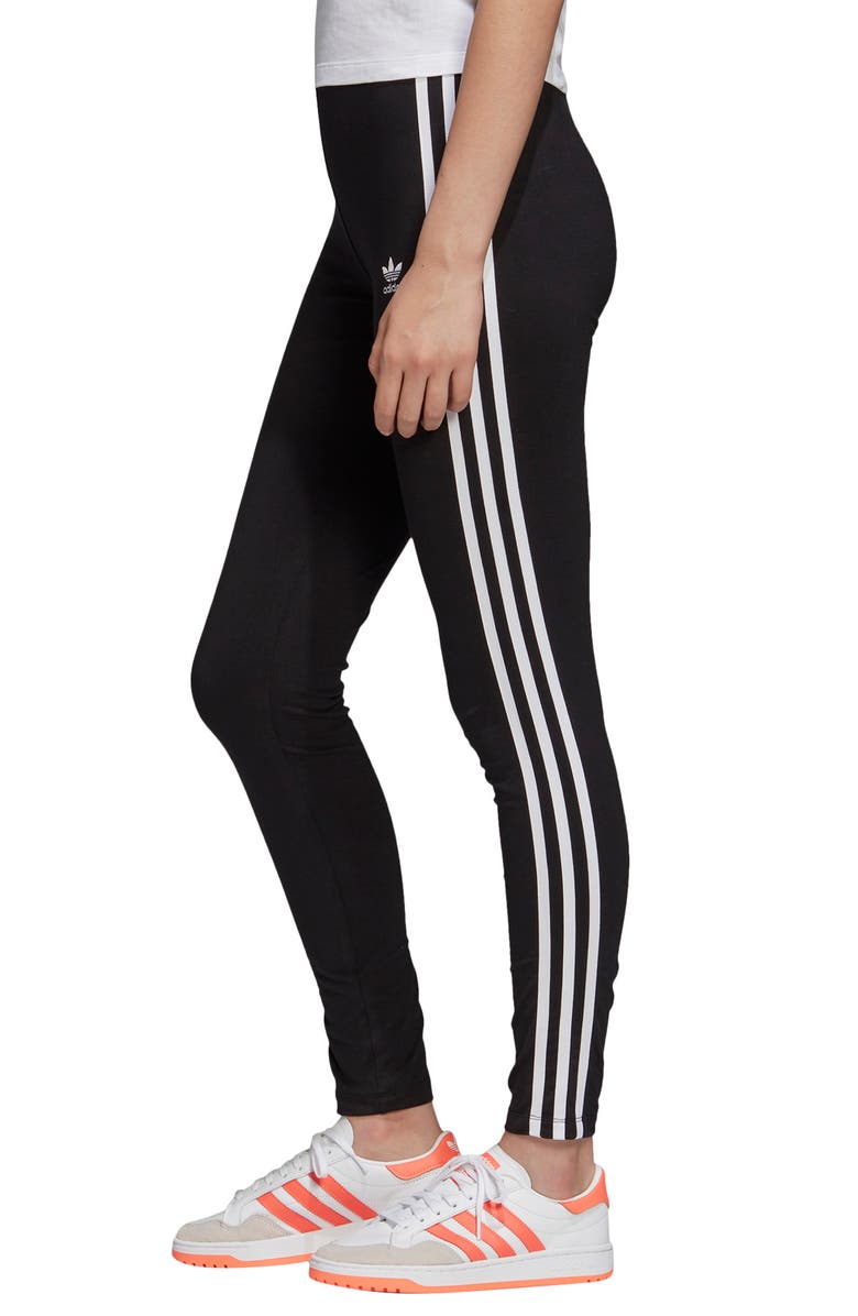 adidas Originals 3-Stripes Tights, Alternate, color,