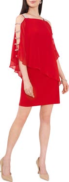 Chaus Ladder Trim Overlay Minidress
