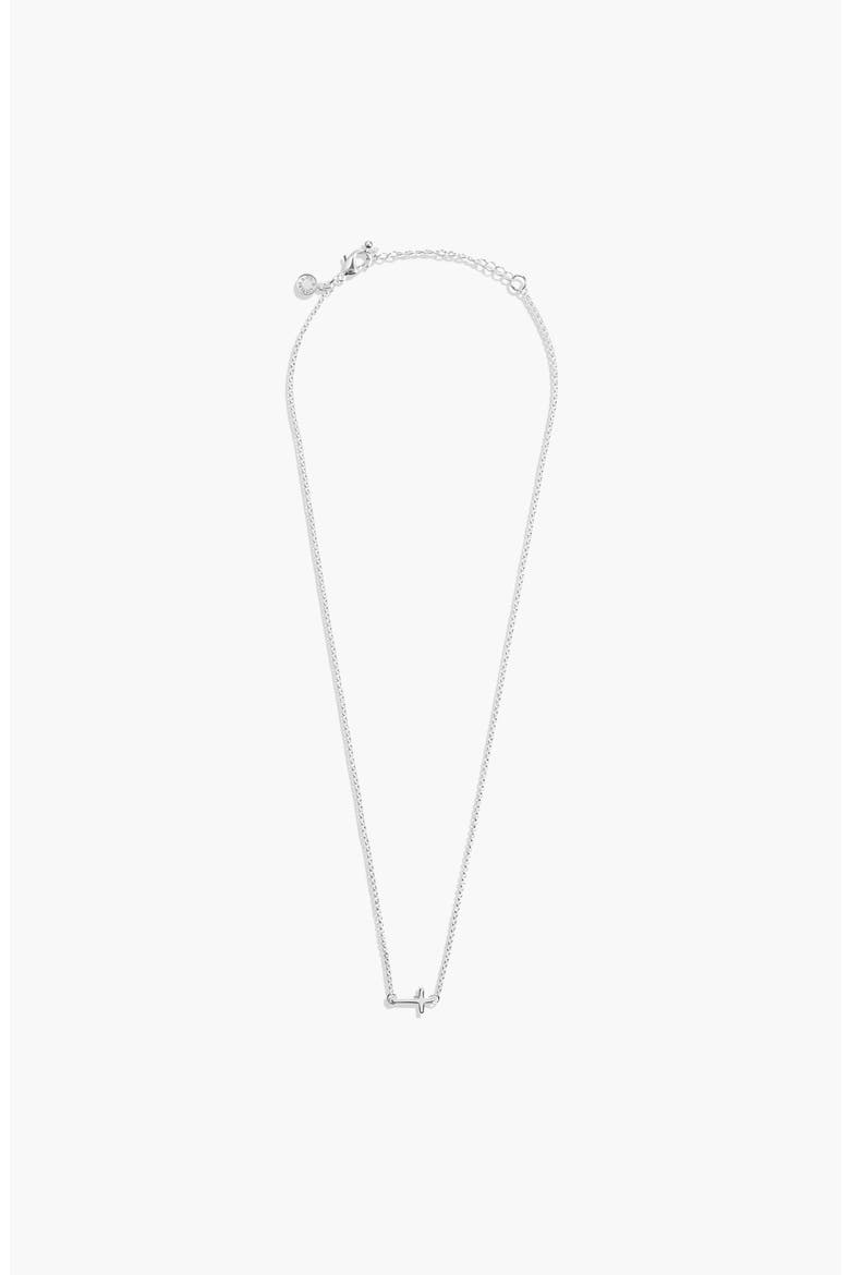 A Little "Faith" Necklace, Alternate, color, Silver