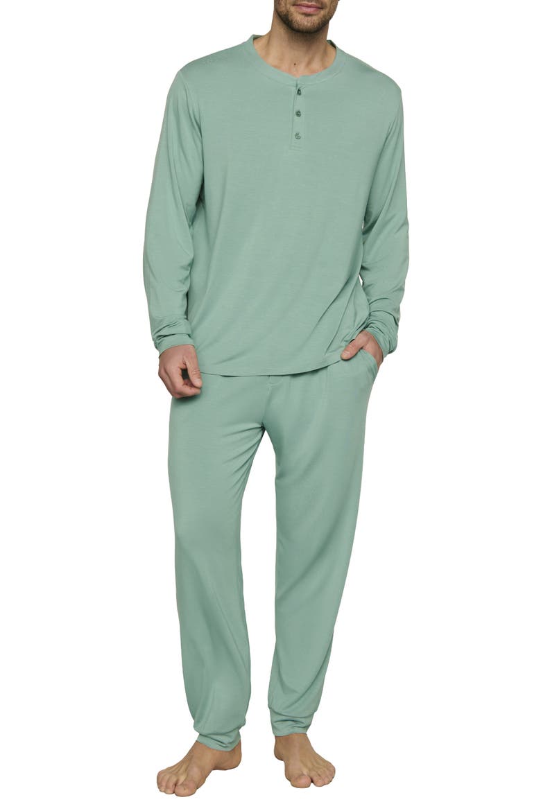 Henry Jersey Pajamas, Main, color, SEAGRASS