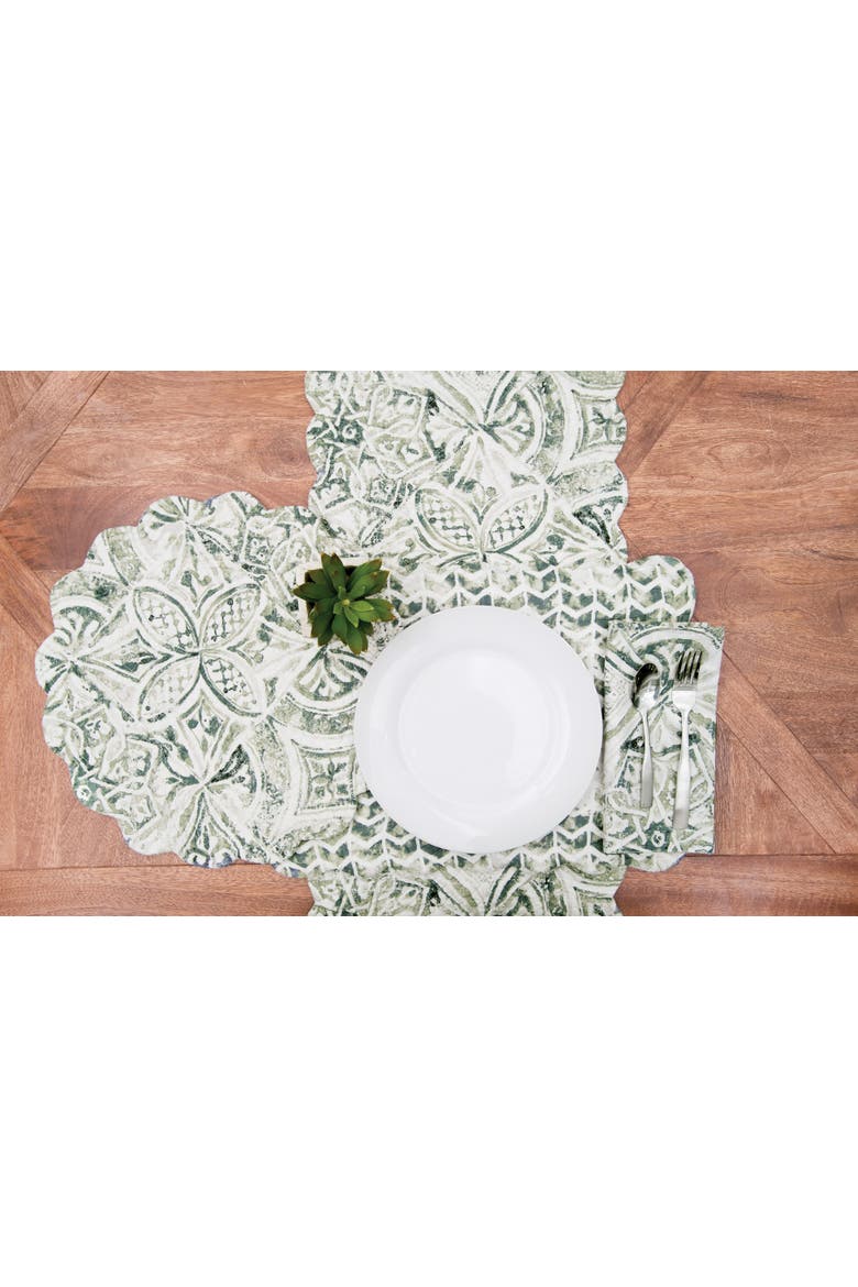 Irina Napkin Set of 6 Decor, Alternate, color, Green