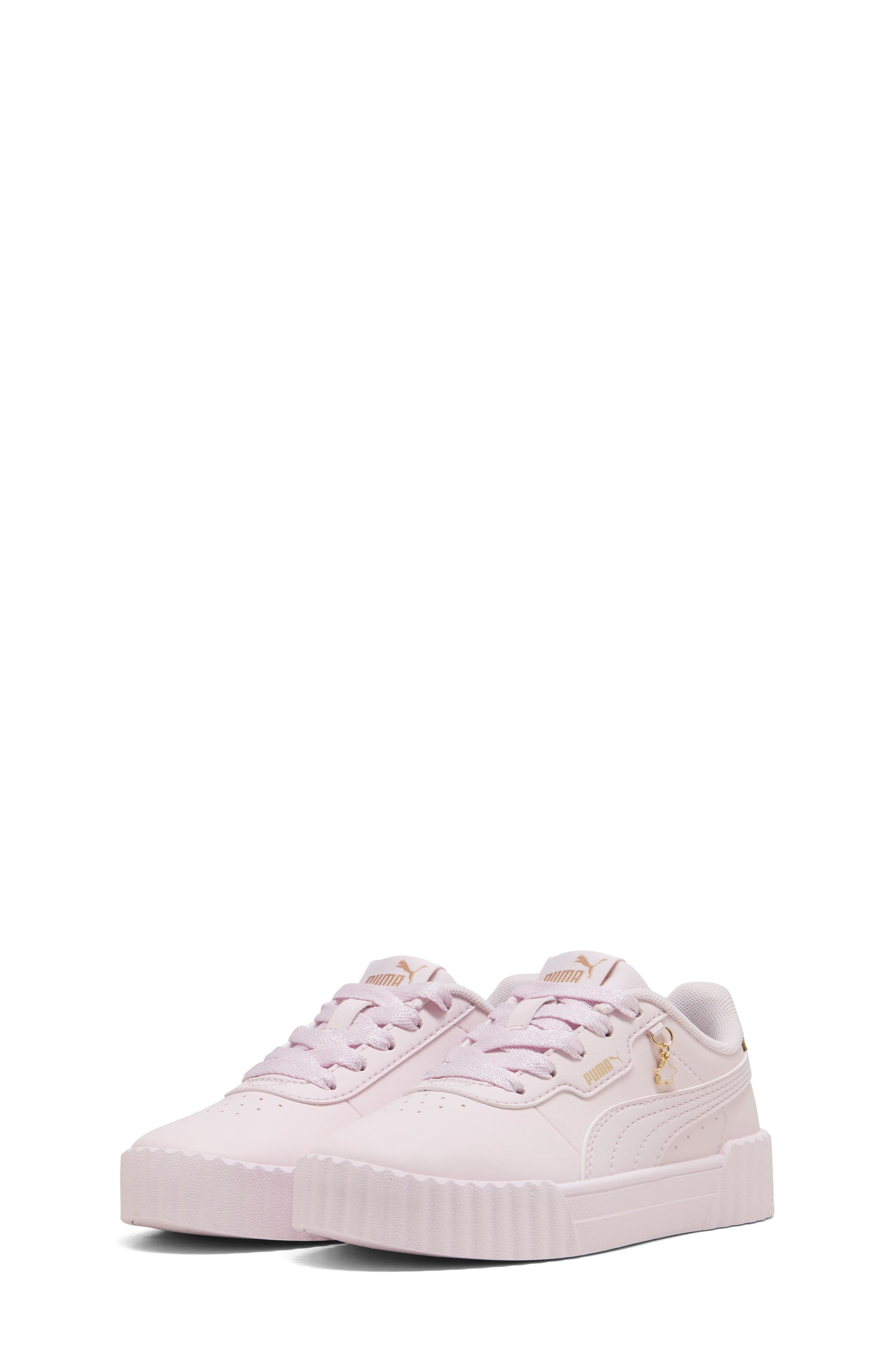 Kids' Carina 3.0 Charm Sneaker, Alternate, color, POWDER PINK/ PUMA GOLD