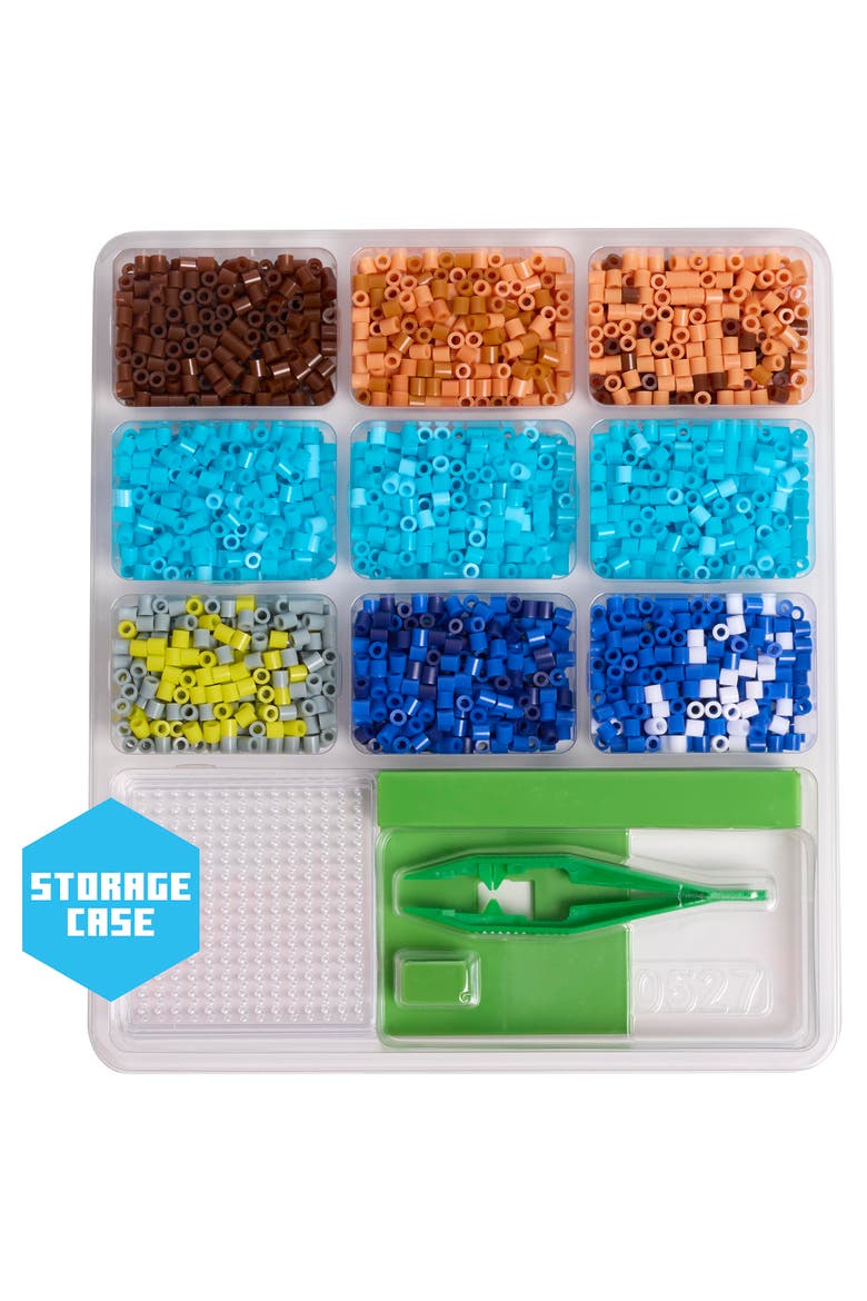 3D Pixel Creations Minecraft 2500 Beads Kit, Diy 3D Character Set, Alternate, color, Multicolored