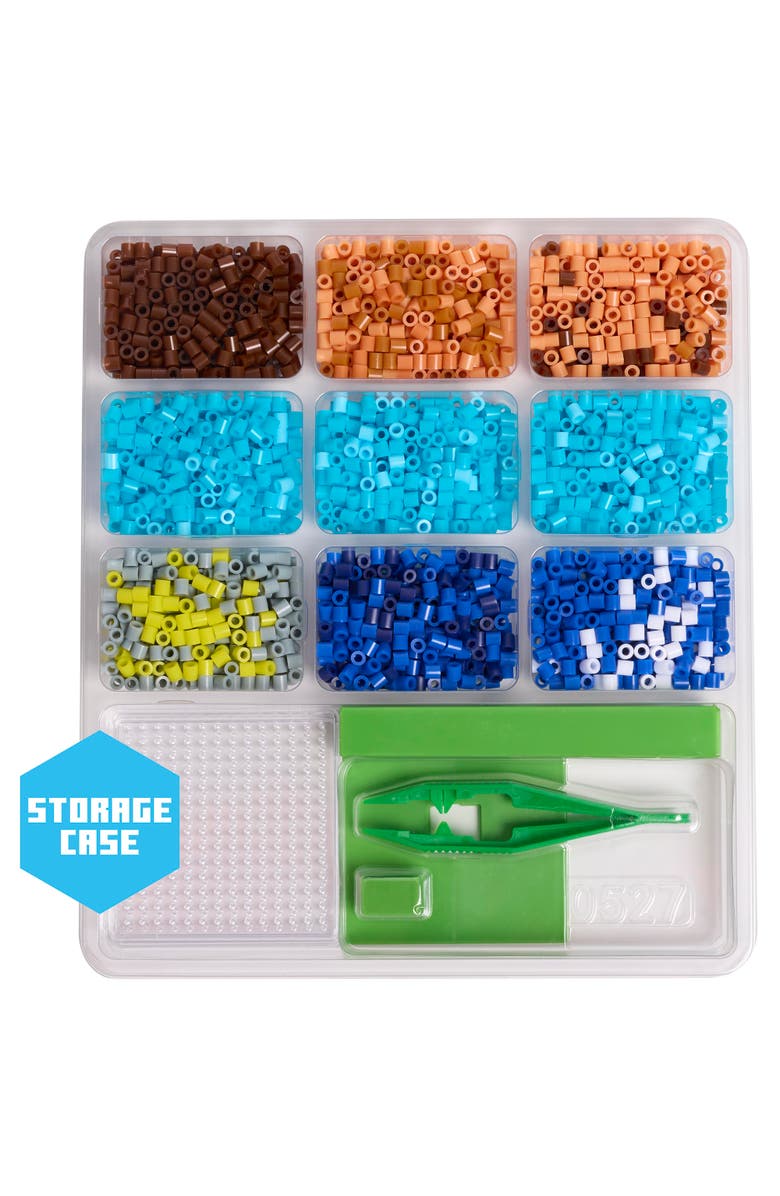 Tara Toy 3D Pixel Creations Minecraft 2500 Beads Kit, Diy 3D Character Set, Alternate, color, Multicolored