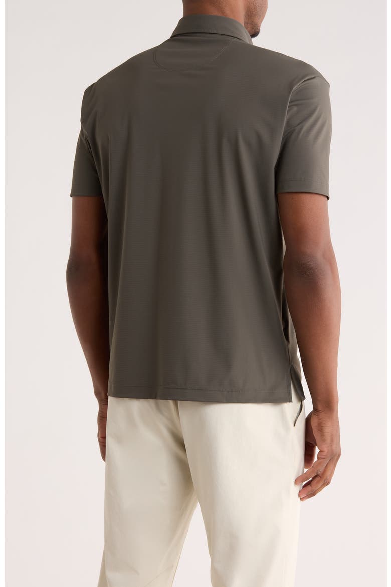 Micropattern Polo, Alternate, color, DARK OLIVE