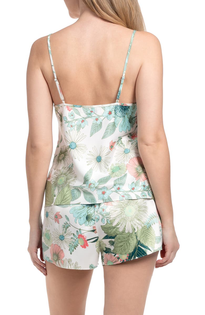 In Bloom by Jonquil Melody Satin Short Pajamas, Alternate, color, Ivory