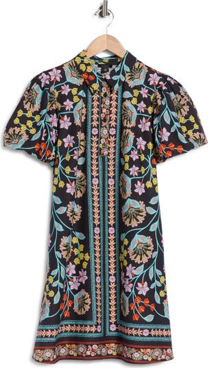 halogen shirt dress Halogen® Collared Puff Sleeve Cotton Dress