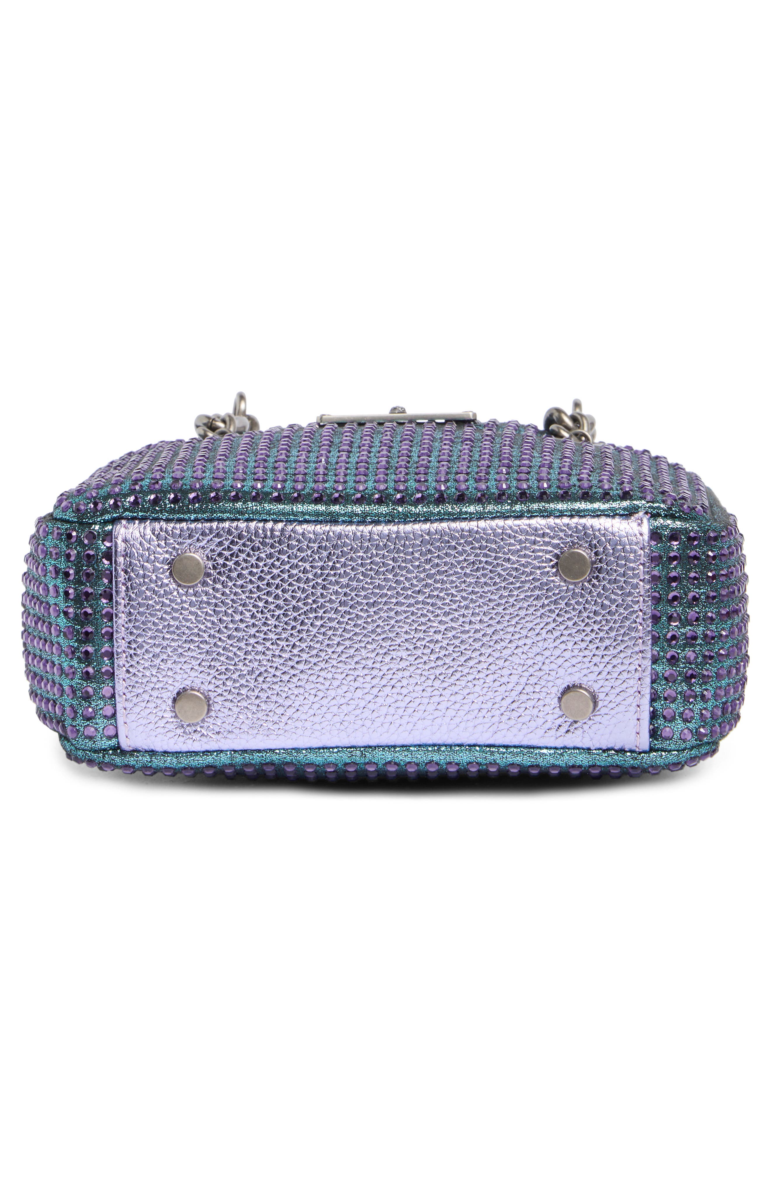 Kurt Geiger London Mini Brixton Fabric Handbag, Alternate, color, Blue