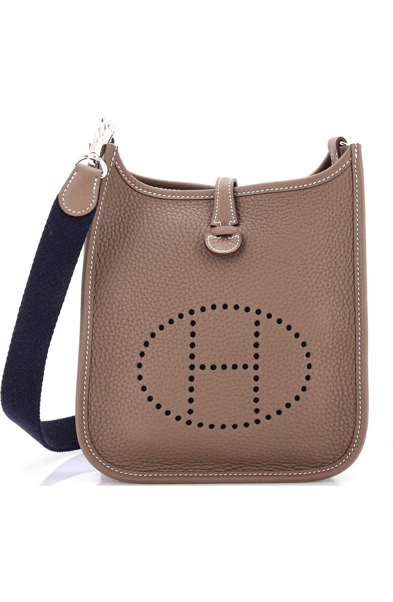 Pre-Owned Hermes Evelyne Bag Gen III Clemence TPM, Main, color, Etoupe